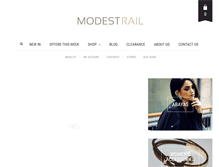 Tablet Screenshot of modestrail.com